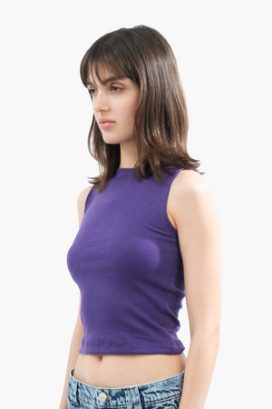 TRUE PURPLE SLEEVELESS TOP