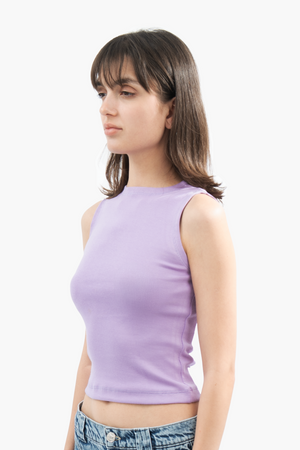LILAC SLEEVELESS TOP