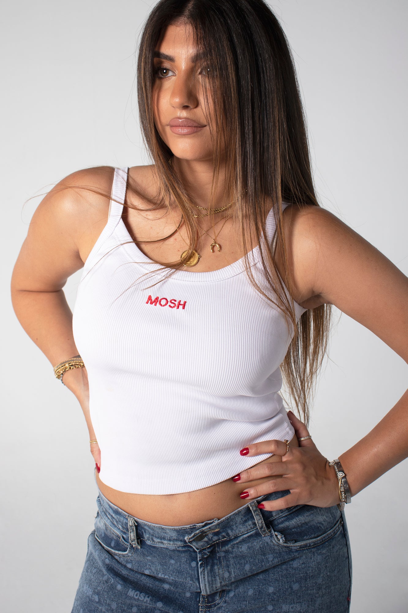 White Cherry Mosh Top