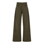 wide-leg bootcut denim [green]