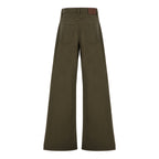 wide-leg bootcut denim [green]