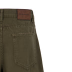 wide-leg bootcut denim [green]