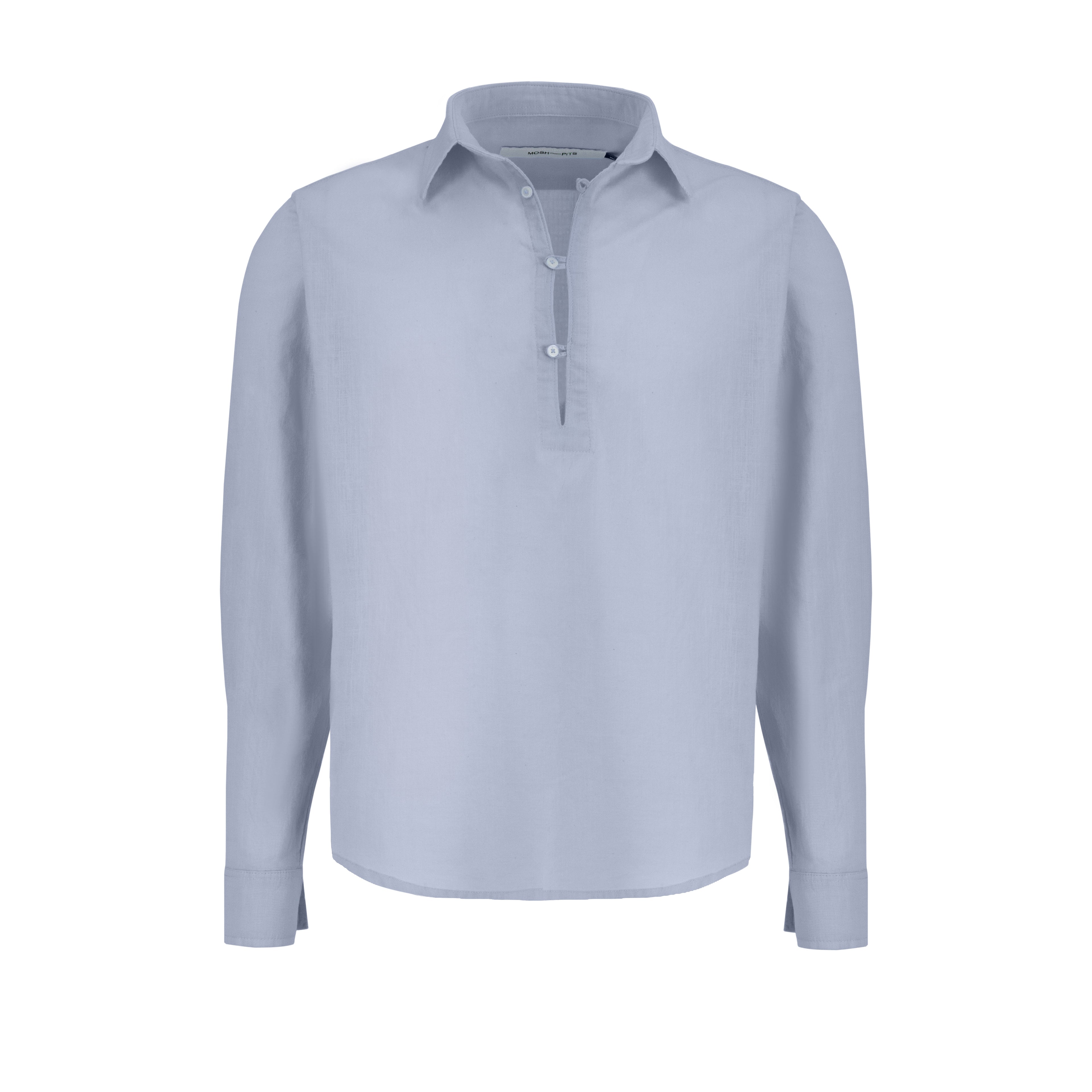1/4 linen shirt [baby blue]