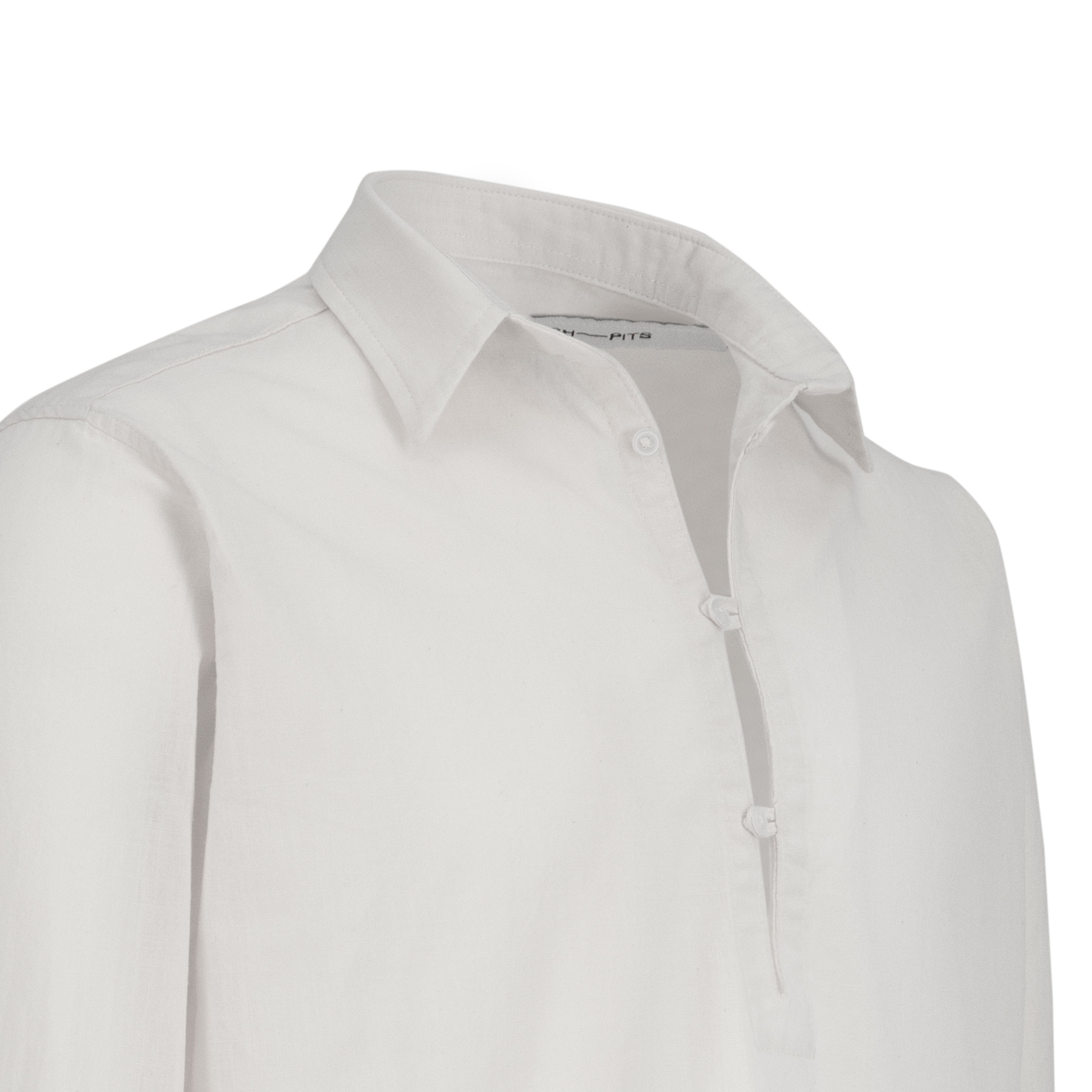 1/4 linen shirt [white]
