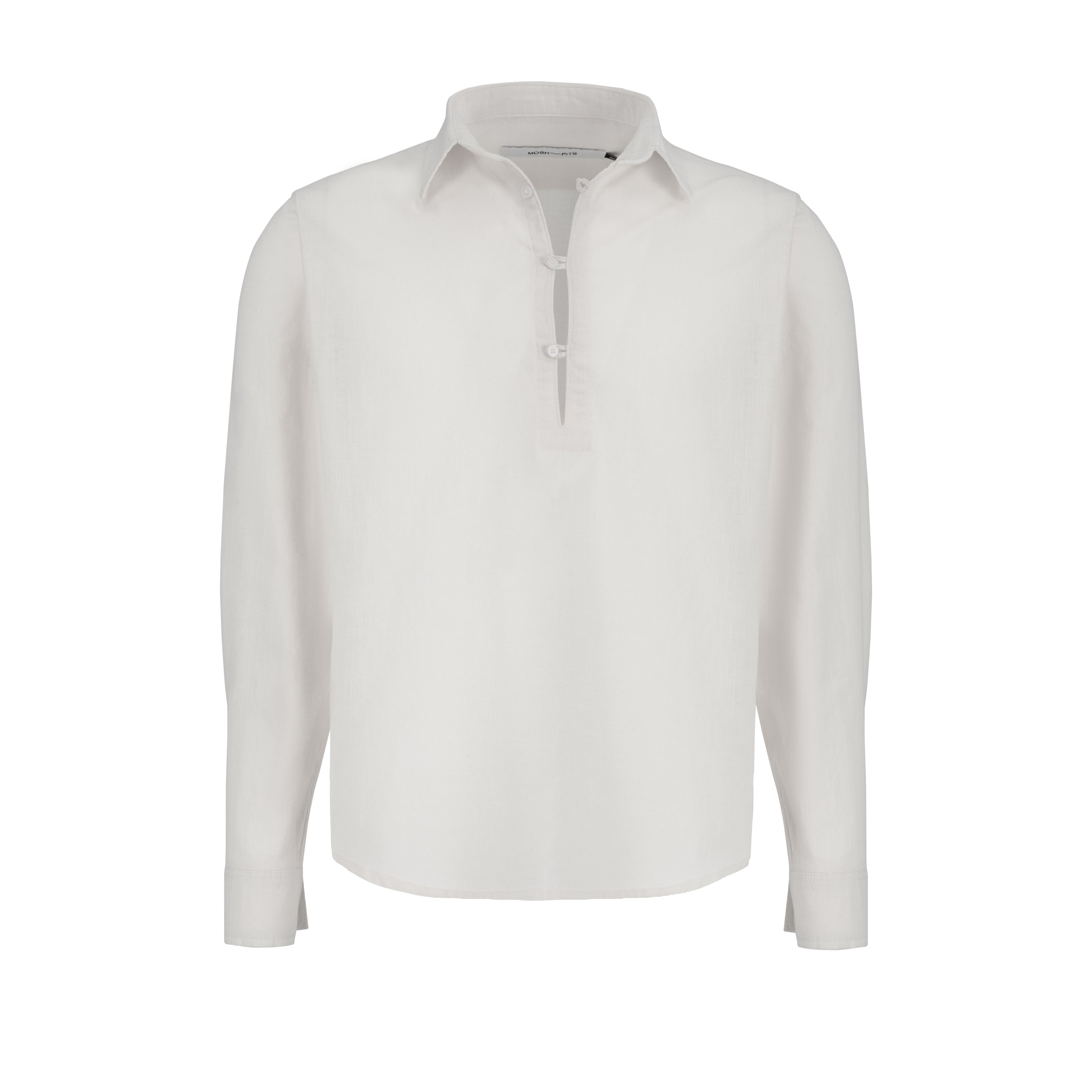 1/4 linen shirt [white]